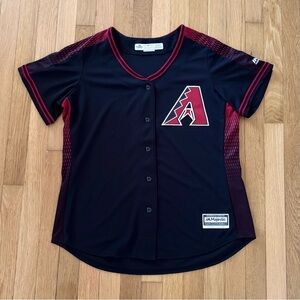 Arizona Diamondbacks Jersey Women’s XL Majestic Cool Base 2019 Black Red